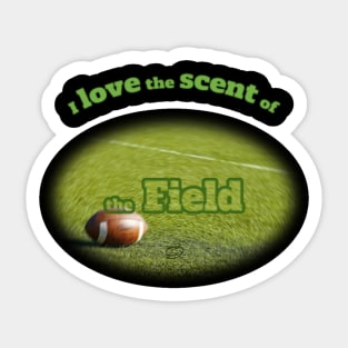 Football in the field Sticker